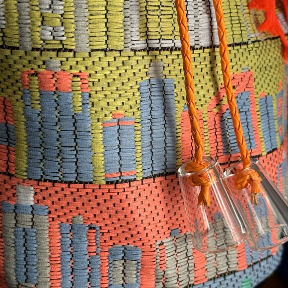 Koku Cuba Bucket Bag Neon Colors Cross Body Designer Made In Greece - Picture 8 of 10